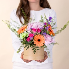 Composition florale Ecrin de douceur